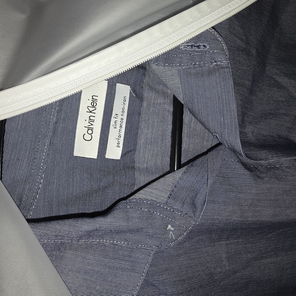 Calvin Klein Collection Blue Dress Shirt Elegant Design